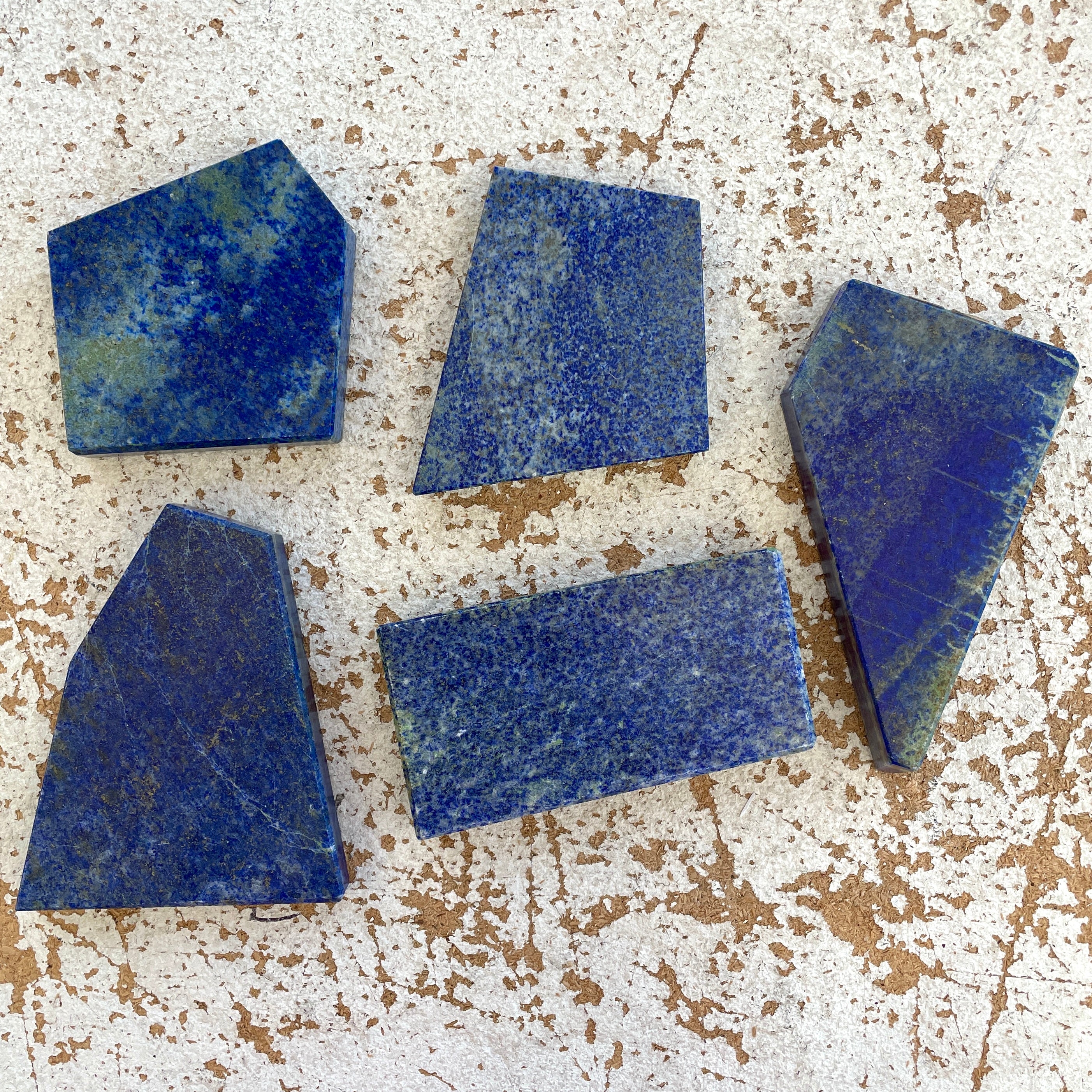 Lapis Lazuli Polished Slab 1pc - LRG Lapis Lazuli Polished Slab 1pc - LRG